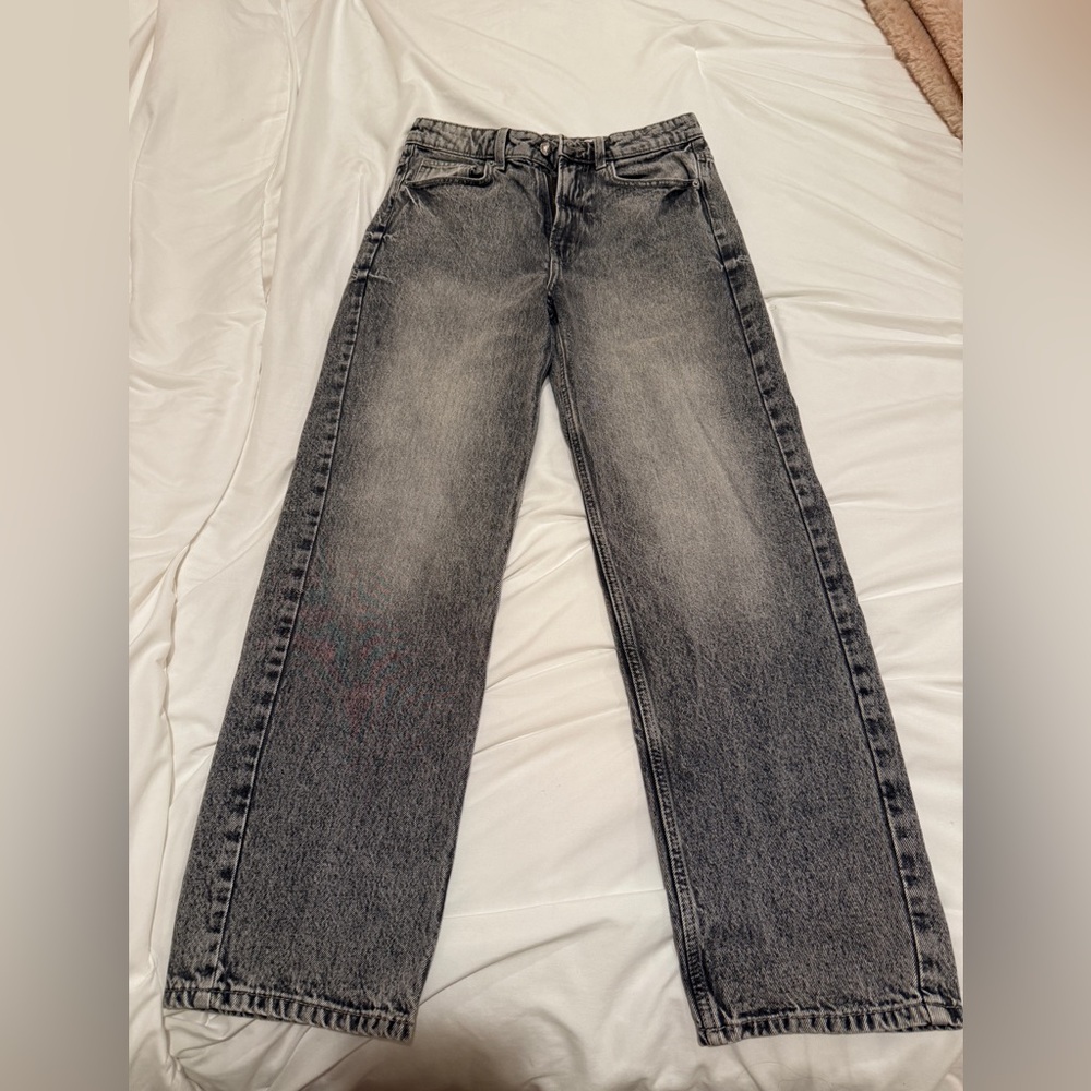 H&M Women's Straight Leg Gray Jeans